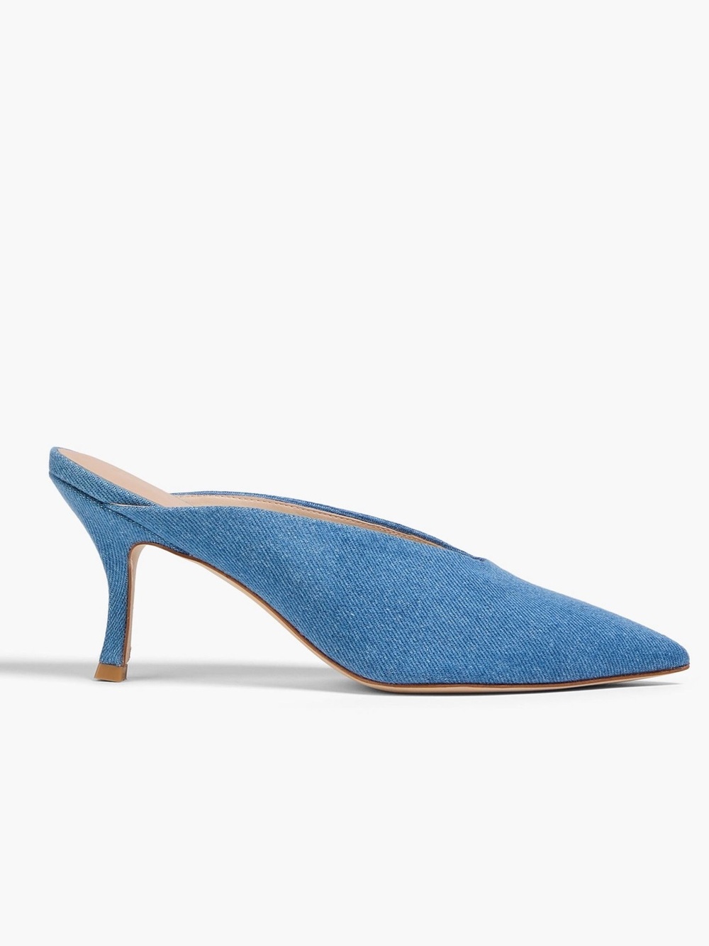 adidas Blue Denim Pointed Mule Heel